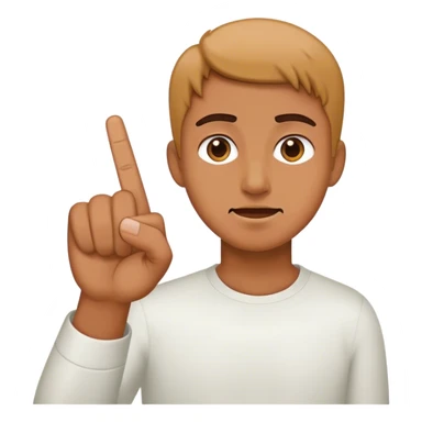 Stopping the rude finger sticker