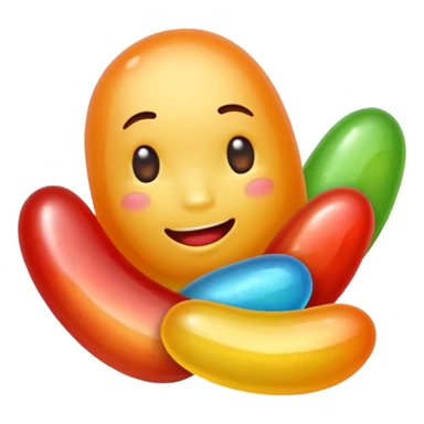 Jelly bean sticker