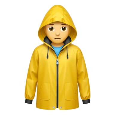 yellow raincoat for women (just the jacket without a woman in it) sticker