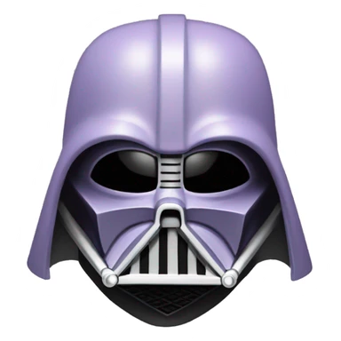 Lavender gray Pig darth Vader mask face armadillo darth Vader fanned tail feathered tail pig armadillo darth Vader face sticker