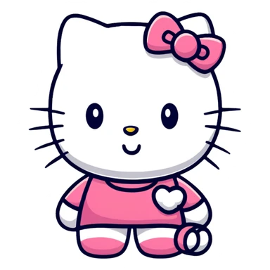 hello kitty character sticker