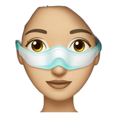 lasik eye surgery mask brunette sticker