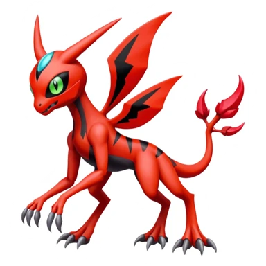 Meloetta-Guilmon-Scizor-Darkrai-Pokémon-Fakémon-creature sticker
