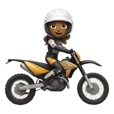 Dirt bike with girl on the back sticker
