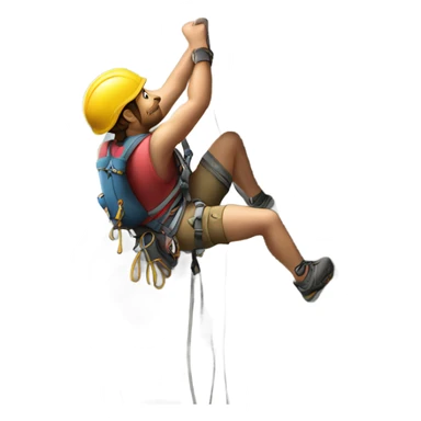 Rock climber sticker
