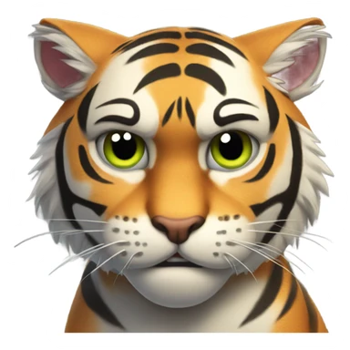 Angry Tiger cat sticker