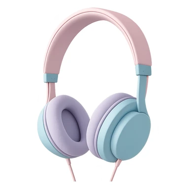 aesthetic pastel headphones sticker
