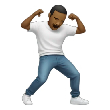 person who do a dab sticker