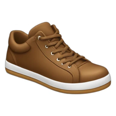 Money brown shoe  sticker