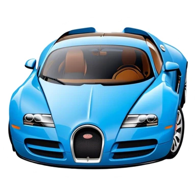 Bugatti Veyron - Bugatti (Model Year: 2020) (Iconic colour: Blue) sticker