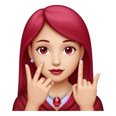 glitter rubi married ring sticker