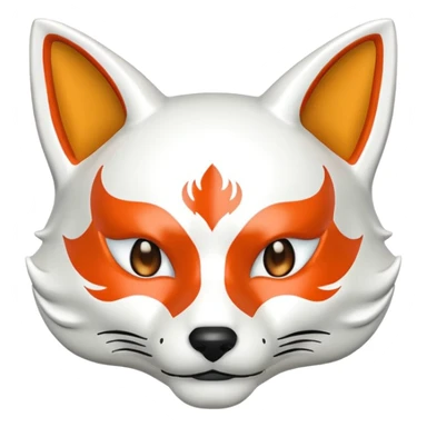 kitsune mask sticker