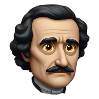 edgar allan poe mewing sticker