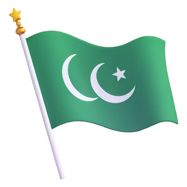 representation of Pakistan with flag and cultural elements sticker