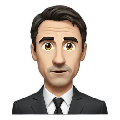 gary neville with an eyebrow raised sticker