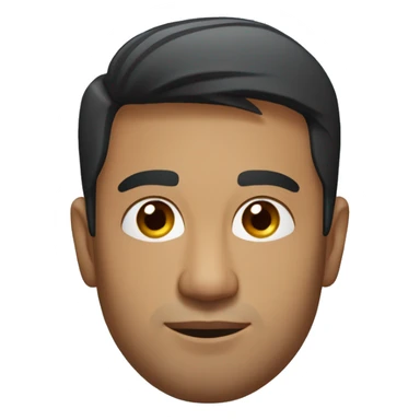 A head and shoulders shot of a 35 year old South Asian man, with short black hair,   with brown eyes wearing a t-shirt. sticker