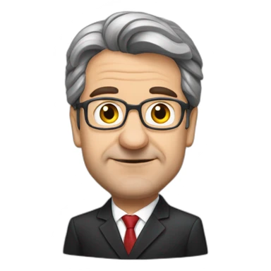 Macron piétiner par melenchon sticker