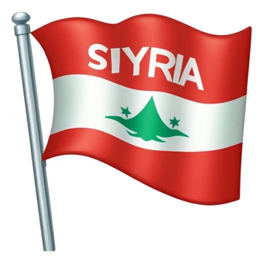 Syria green flag  sticker