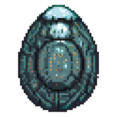 cranial, eye, MRI, SCAN, egg, embryonic, inside of glass egg, dark creature, eerie, otherworldly, crystal egg, tiny embryo. fetoid shape sticker