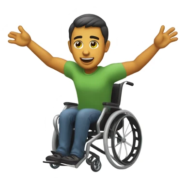 wheelchair parkour sticker