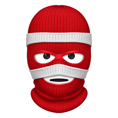 red ski mask sticker