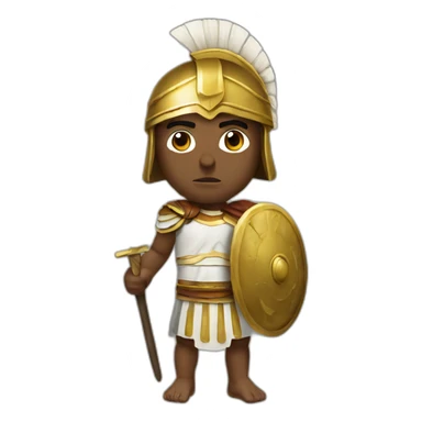 Greek warrior sticker