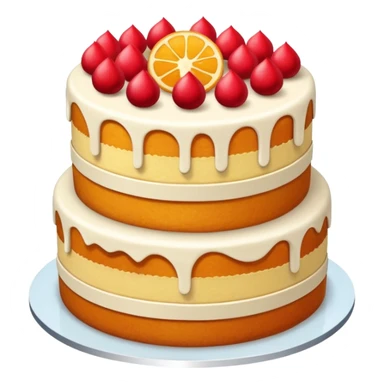 cake with separeated layer pieces sticker