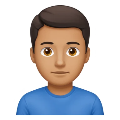 man walk with blue t-shirt  sticker