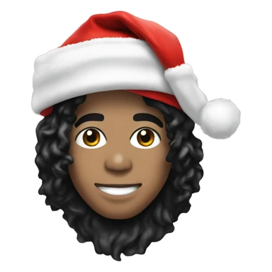 michael jackson with santa hat sticker