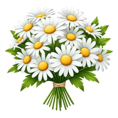 Daisy bouquet sticker