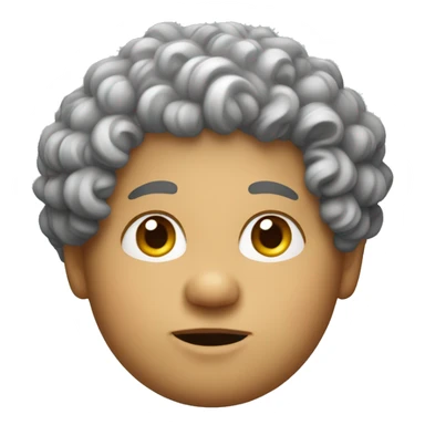 curly har fat boy sticker