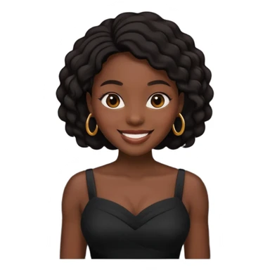  مو سیاه دختر سیاه پوشی  sticker