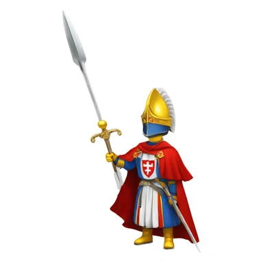 Pontifical Swiss Guard with halberd sticker