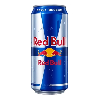 Red bull energy drink imogi for soccer match sticker