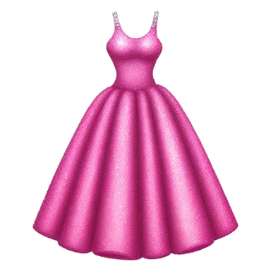 pink sparkly shiny dress sticker