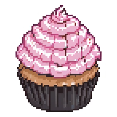 cupcake with pink icing sticker
