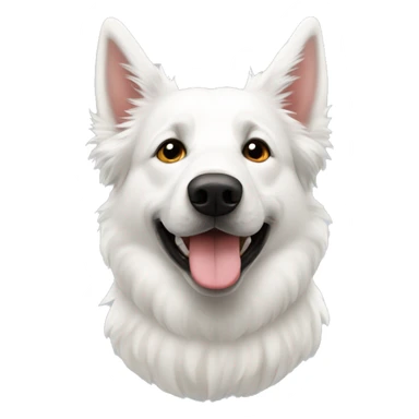 White Swiss shepherd  sticker