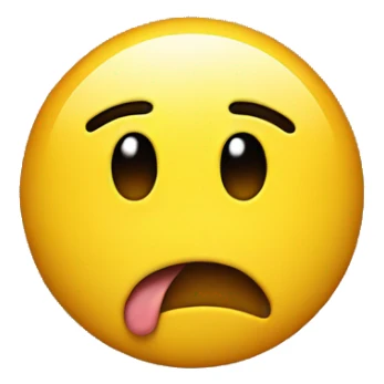 Emoji yellow face sticking out tongue cheekily sticker