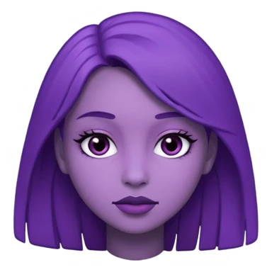 Purple girly sticker