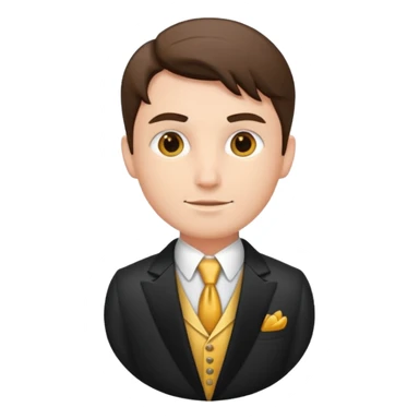 Dag in fancy suit sticker