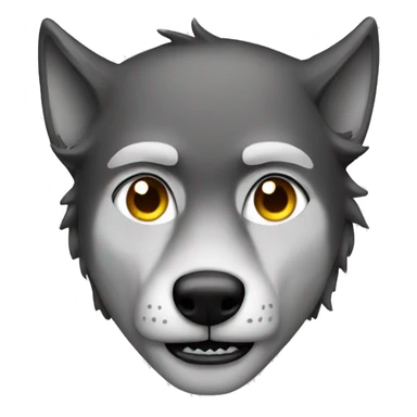 man but he's a wolf sticker