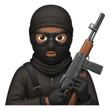 masked robber emoji sticker