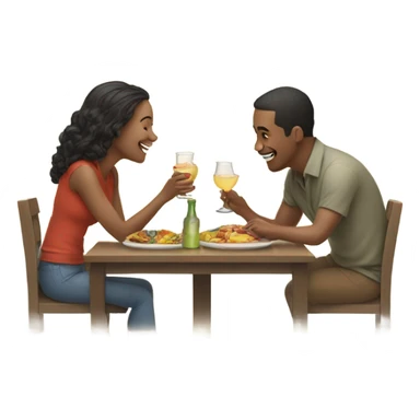 People on a date sticker