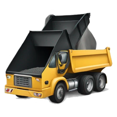 Woman dump truck sticker