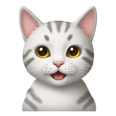 Kitty saying miaou sticker