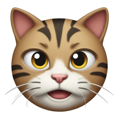 Threatening cat sticker