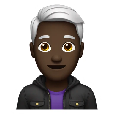 a guy called Hristiqn he is dark skinned more dark and purple sticker
