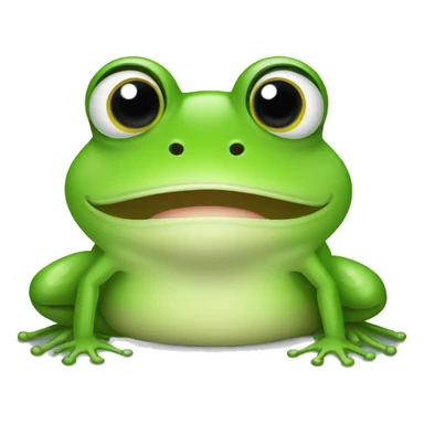 Frog winking sticker