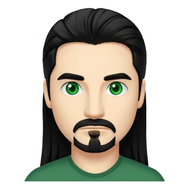 Kevin Richardson green eyes, long black hair sticker
