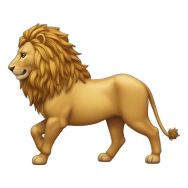 Cheval mélangé a un lion sticker